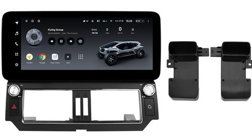 Магнитола для Toyota Land Cruiser Prado 150 2013-2017 (рамка F1) - Teyes LUX ONE ROUND монитор 12.3" 2K QLED на Android 10, Быстрая, CarPlay, 4G SIM-слот