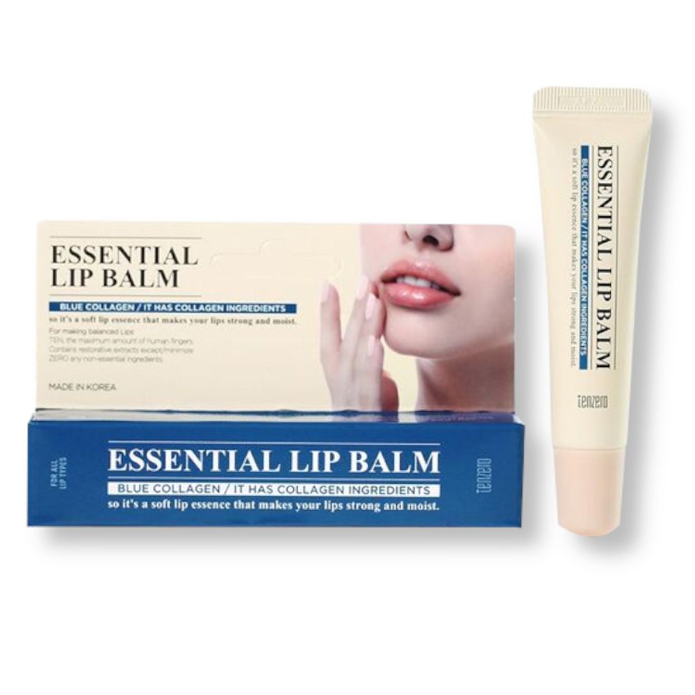 Бальзам для губ с коллагеном TENZERO Essential Lip Balm Blue Collagen 9 гр