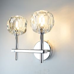 Бра Boule De Cristal Double Sconce Chrome By Imperiumloft