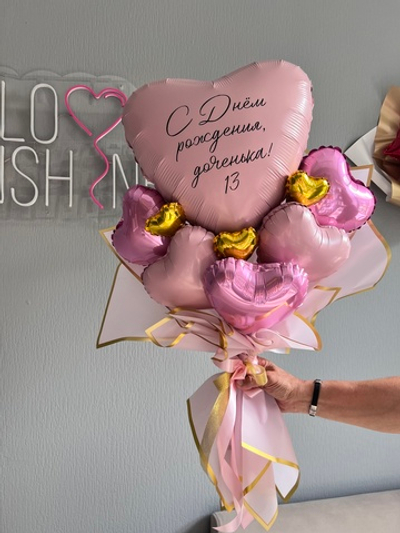 Букет из шаров Сердечки