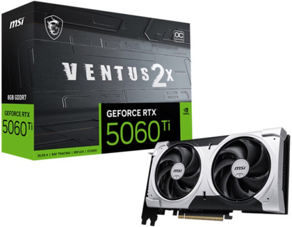 Видеокарта MSI GeForce RTX 5060 Ti VENTUS 2X OC PLUS (RTX 5060 Ti 8G VENTUS 2X OC PLUS)