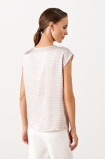 23032 Блузка женская (серый принт)