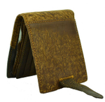 Мужской молодёжный коричневый кошелёк из шершавой кожи Levi's (копия) LV-5353