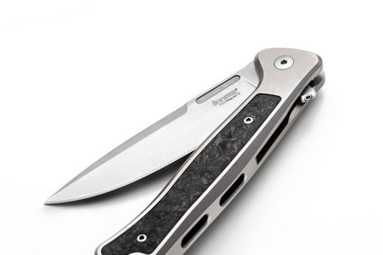 Нож складной Lion Steel Skinny Titanium Gray - сталь MagnaCut, рукоять серый титан