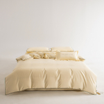 КПБ Однотонный Сатин Элитный на резинке OCER010, Евро, 4 наволочки, простынь 160*200*30