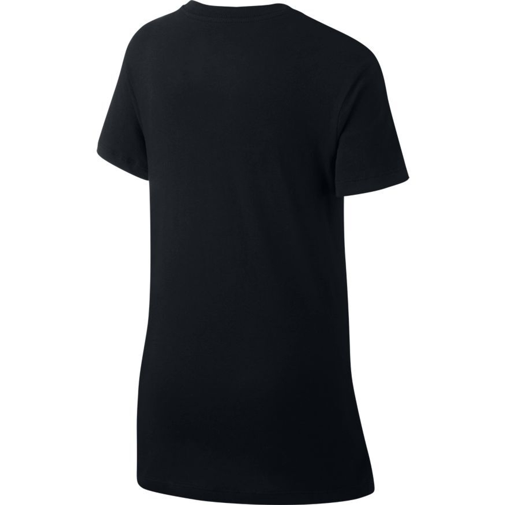 Футболка для девочки теннисная Nike G NSW Tee DPTL Basic Futura - black/white