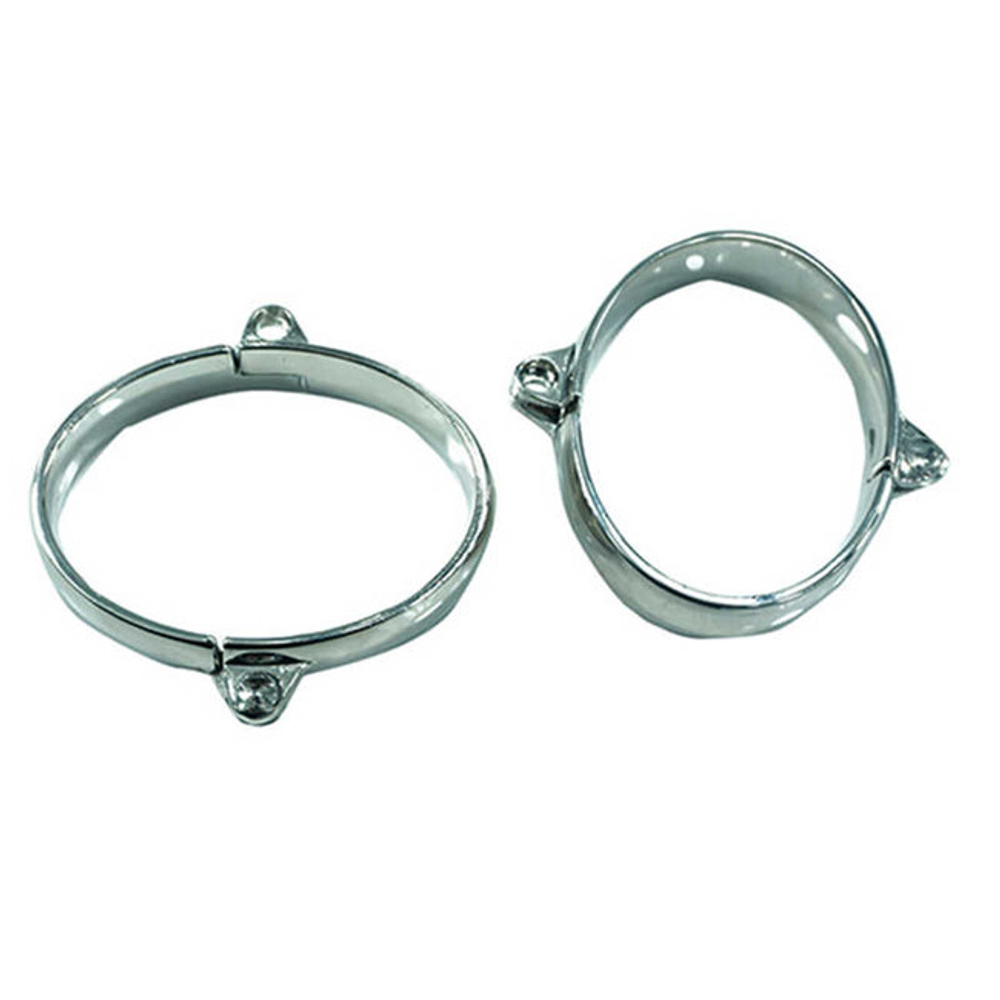 Овальные оковы на навесном замке , малые (Цвет: металл)