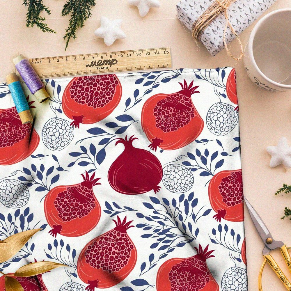 Ткань премиум дюспо плоды граната