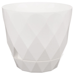ГОРШОК Д ЦВЕТОВ С ФИКСИРУЕМЫМ ПОДДОНОМ LAUREL БЕЛЫЙ ID2216110 D220MM 4.5Л