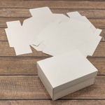 Коробка Для конфет сборная 16х12х7 см (Белый, Крафт)