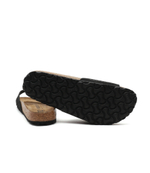 Шлепанцы кожаные madrid big buckle Birkenstock - черный(1023373)