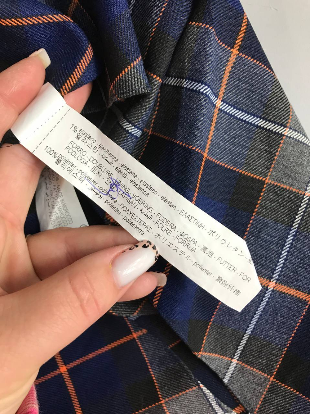 Топ Zara в клетку, маркировка S, на 44 размер