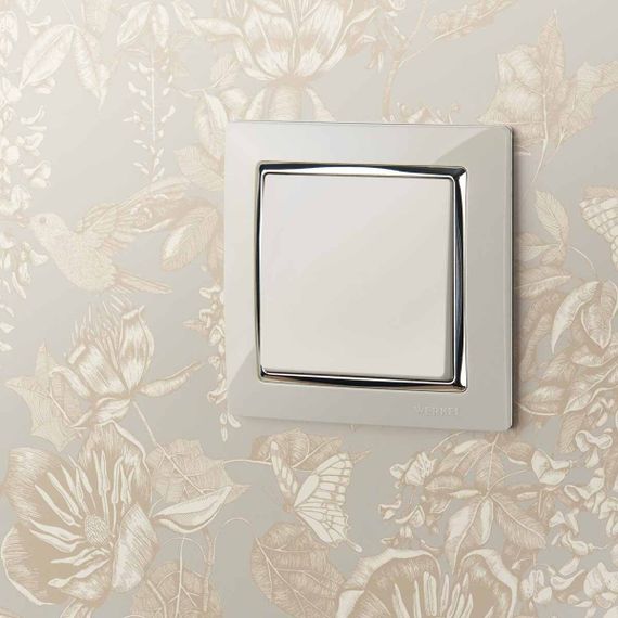 Выключатель Werkel одноклавишный проходной слоновая кость W1112003 4690389155567