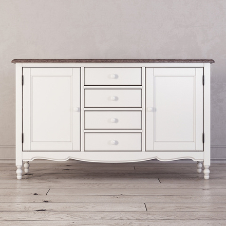 Буфет двухстворчатый с 4-я ящиками Leblanc