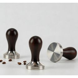 Темпер для кофе d 51 мм нерж. дерев. ручка черный P.L.- Barbossa