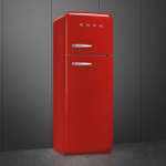 Двухкамерный красный холодильник Smeg FAB30RRD5 фото