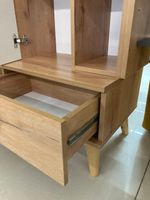 Стол с надстройкой Омега-3 дуб золотистый/антрацит