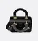 Сумка Dior Lady Dior My Abcdior, модель маленького формата черный