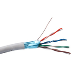 Кабель витая пара F/UTP 5e кат. 4 пары Exegate FUTP4-C5e-CU-S26-IN-PVC-GY-305