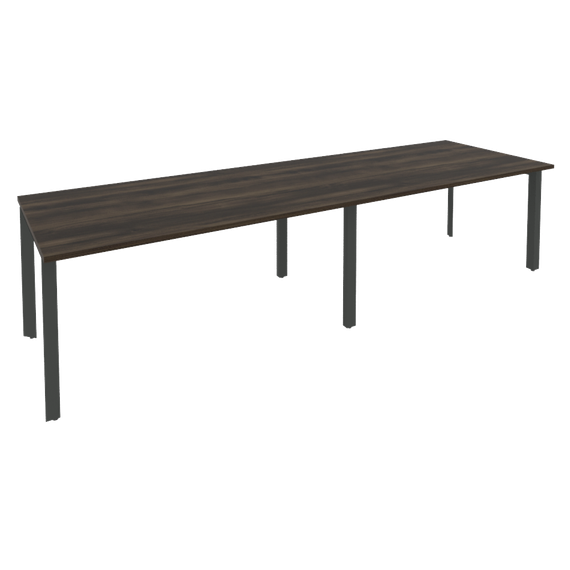 Onix Стол переговорный O.MP-PRG-2.4 Дуб Мали/Металл Антрацит 3160*980*750