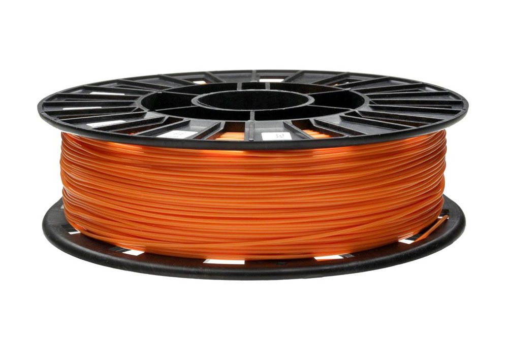 PLA пластик 1,75 для 3D принтера REC оранжевый 0,75 кг