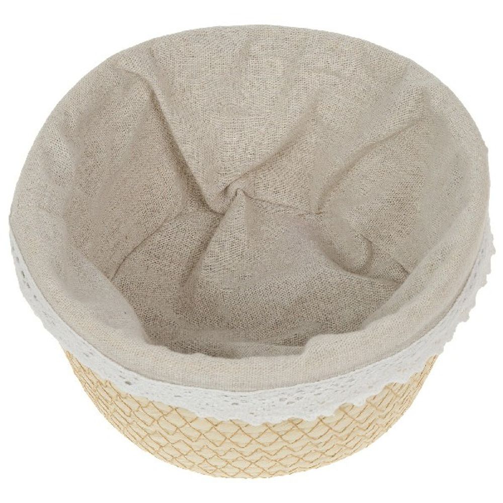 Кашпо плетеное (бумага), D20хН10см (Натуральный)