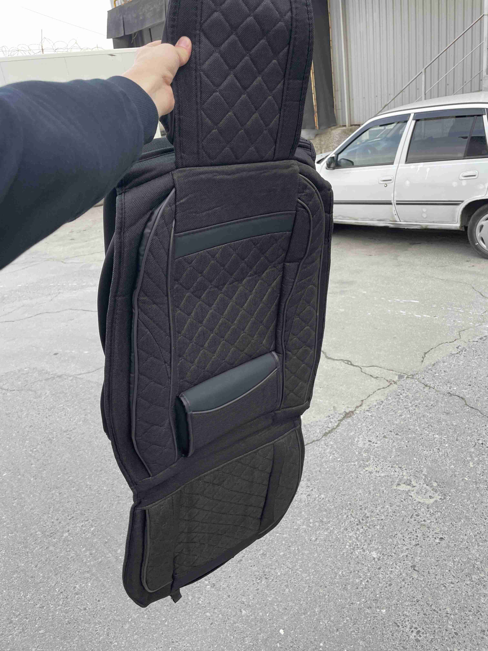 Комфорт (Черный) / Чехол для переднего сиденья с подголовником, универсальный, без комплекта, серия: а-комфорт, (за 1 шт.) =