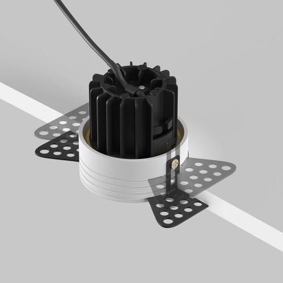 Встраиваемый светодиодный светильник Maytoni Round DL058-7W4K-TRS-BS