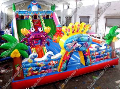 Коммерческий батут "Морские приключения" 14*7*6 м