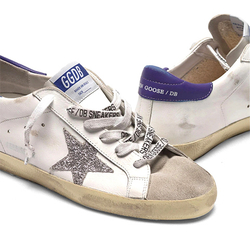 Кеды Женские GOLDEN GOOSE 'SUPERSTAR' in leather with glittery star