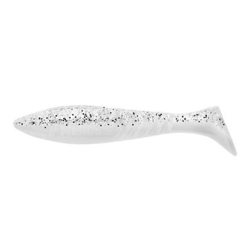 Виброхвост несъедоб. Slash 2,64'/6,7 см White & Sparkles 100шт. (HS-19-002-N) Helios