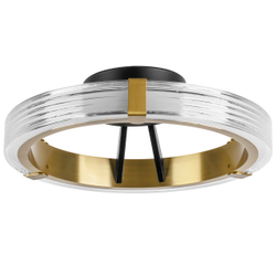 736041 Люстра ROTONDA 21W LED 1053LM 180G ЧЕРНЫЙ/ЛАТУНЬ 3000K