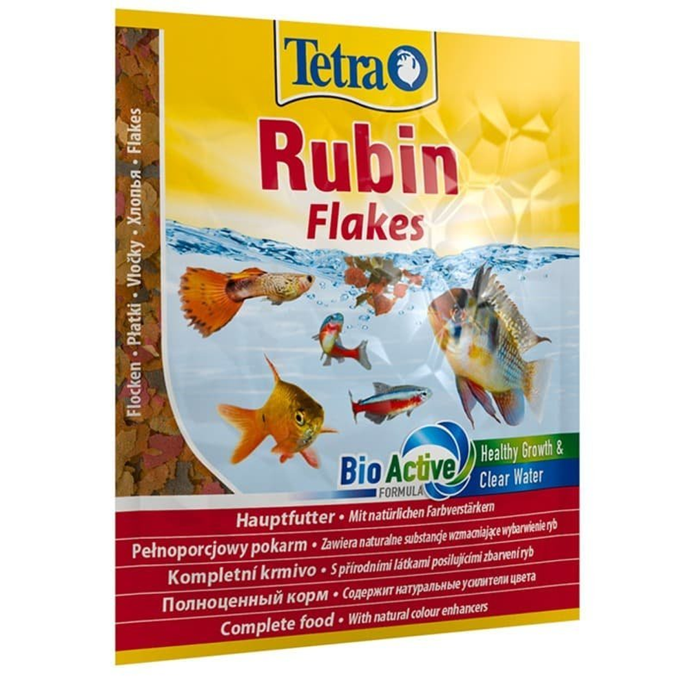 Tetra Rubin корм в хлопьях для улучшения окраса всех видов рыб 12г (sachet)