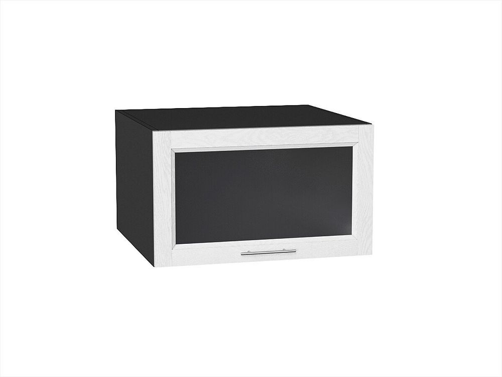 Шкаф верхний горизонтальный остекленный глубокий Сканди