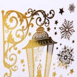 Наклейка на стекло «Волшебные переливы» 27*16 см, микс