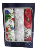 Набор из 3-х полотенец в подарочной упаковке, 100% хлопок, Россия.