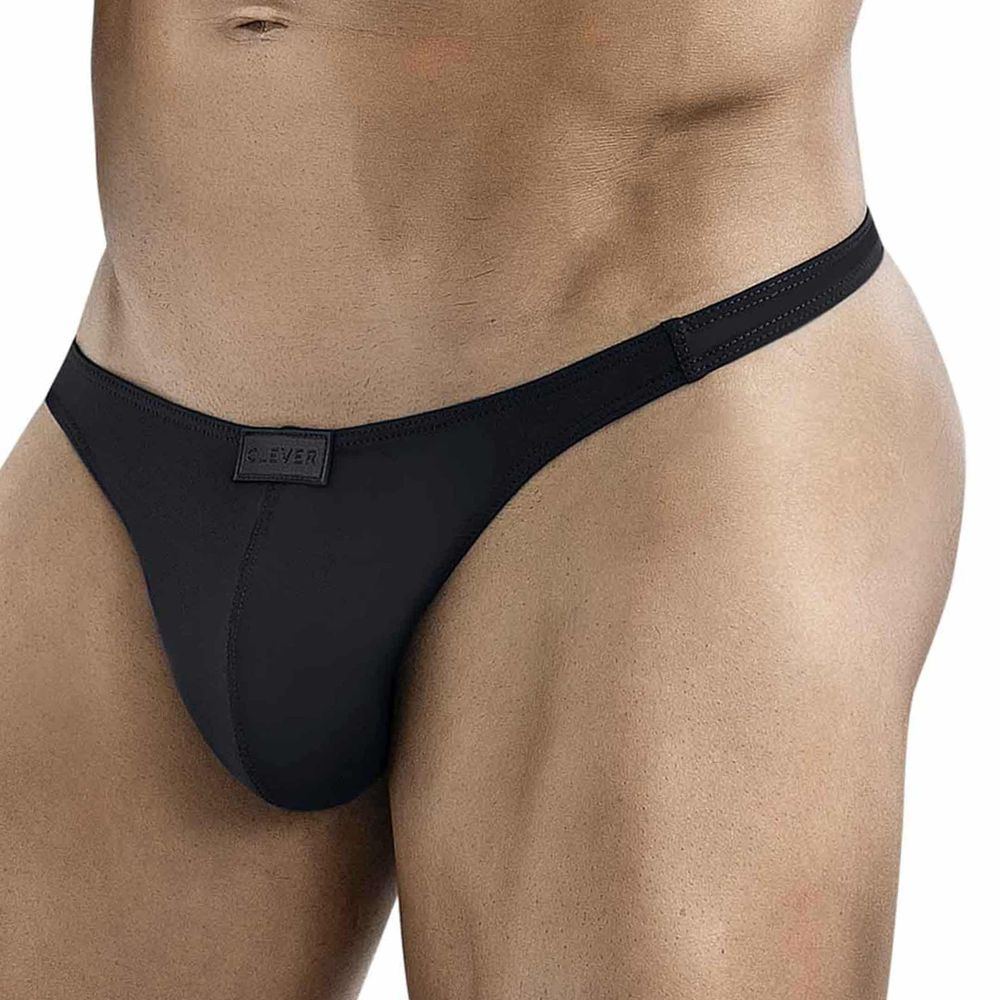 Мужские трусы тонги черные Clever Moda DESIRABLE THONG 183011