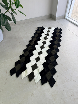 Покрывало меховое ковер из шкуры овчины