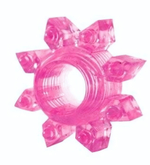 Розовое эрекционное кольцо Cockring star (Цвет: розовый)