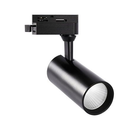 ULB-Q276 15W-4000К BLACK Светильник-прожектор светодиодный трековый. 1350 Лм. Белый свет 4000К. Корпус черный. ТМ Volpe.