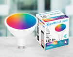 Светодиодная лампа Smart LED MR16 5W+RGB 3000K-6400K 220-240V