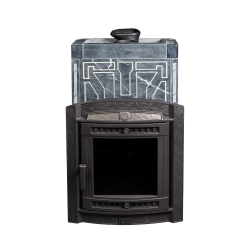 Печь банная «Атмосфера XL» в облицовке «Талькохлорит» узор №7