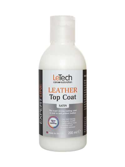 LeTech Expert Line Сатиновый лак для кожи Leather Top Coat Satin 200мл
