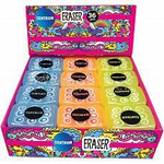 Ластик 36*25*11мм. каучук, цвета в ассортименте, в инд.упаковке, в дисплее (Центрум)