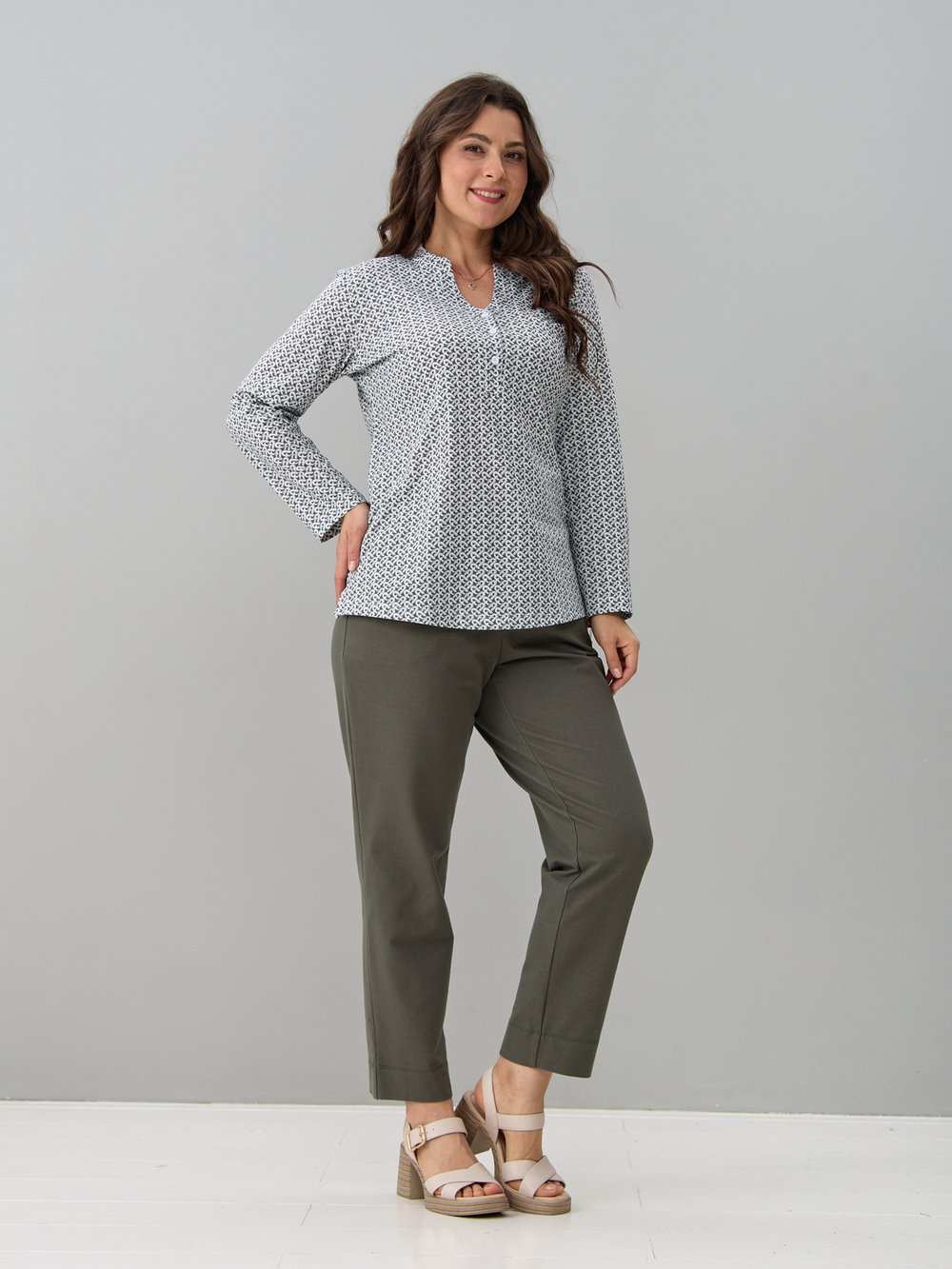 Блузка БЛ-22/фурла-бежевыйджинс