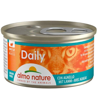 Almo Nature консервы для кошек "Daily" с ягненком (мусс) 85 г банка