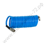 FUBAG Шланг спиральный с фитингами рапид, полиуретан, 15бар, 6x10мм, 5м