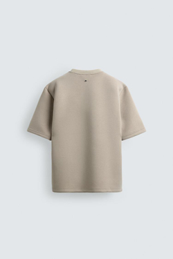 ZARA ТОЛСТОВКА СВОБОДНОГО КРОЯ ИЗ ВЫСОКОТЕХНОЛОГИЧНОЙ ТКАНИ, КАМЕННО-СЕРЫЙ