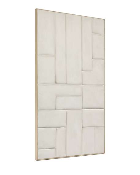 Большая картина Klis, 200х120 см, белый лен