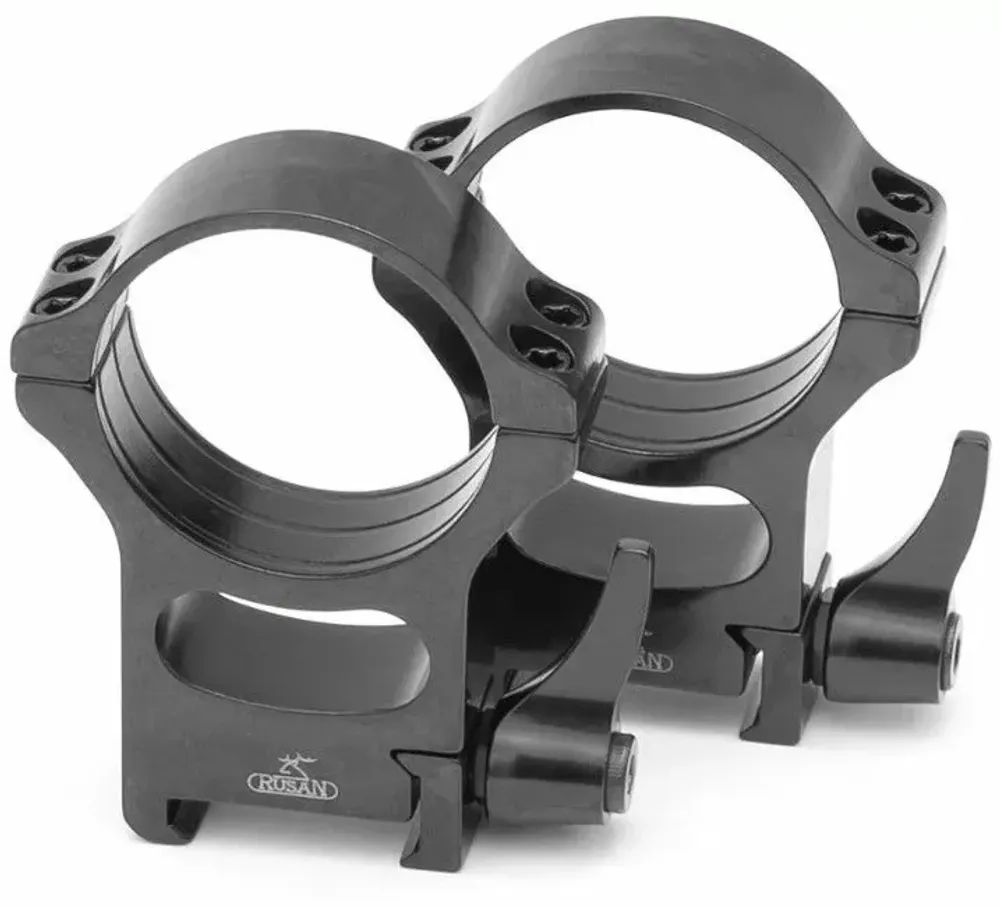 Кольца Rusan быстросъемные Picatinny на 34мм H24 рычажные (050P-34-24-R)